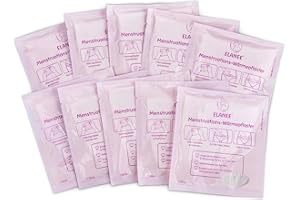 ELANEE Parches térmicos menstruales [10 unidades], 12 horas de calor calmante y relajación durante el período, calentados por contacto con el oxígeno, agradable para la piel (734-V1)