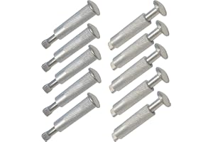 Förankringsskruvar 10-pack Ankarskruvar för Presenningar 16 x 65 mm Ankarbultar för Poolskydd Poolpinnar Bultankare 100% Rost