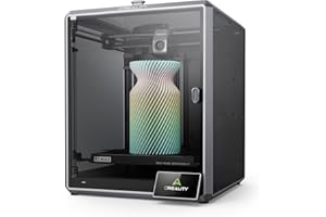 Creality Official K1 Max Imprimante 3D, Haute Vitesse 600mm/s Max avec Mise à Niveau Automatique, Double Refroidissement, Fonction AI Intelligente, Taille d'impression (300x300x300mm)