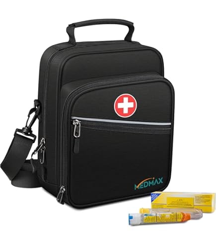 Reizen Draagbare Insuline Koelkast Koeler voor Voertuigkleine Medicijn Koelkast 2-8℃ Diabetische Insuline Koelbox Intelligente Constante Temperatuur (Maat: Dubbele Batterij