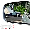Ampper Blind Spot Mirror Fan Shaped, HD Glass Frameless Stick on Adjustabe Few Convex Wide Angle Rear View Blind Spot Car Mirror for Car Blind Spot, Pack of 4