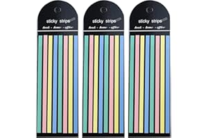 UDEWO 480Pcs Highlighter Tape, Transparent Highlighter Strips Pastel Long Page Markers Tabs Index Tabs Stickers Removable Sticky Note Tabs for Annotating Books Reading Memory Office School Supplies, Macaron