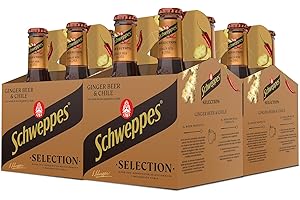 Schweppes Selection Ginger Beer - Vidrio, Pack 6 cestas 4 x 20 cl (total: 24 botellas)
