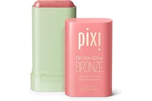 Pixi Beauty On-the-Glow Bronze | Teinte: WarmGlow | Stick Bronzant Hydratant pour Joues et Lèvres | Multistick au Ginseng, Aloe Vera et Extraits de Fruits | Sans Parabènes | 19 g / 0,6 oz