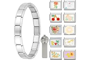 Infiher italian charm bracelet set-9mm,Geschenk für frauen mama,italian charms,Abnehmbar Italienisches Charm