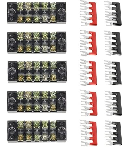 JZK 5 PCS 600V 15A 12 Posities Dubbele Rijen Schroefbarrière