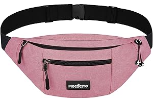 Bauchtasche Gürteltasche, MOCOCITO Hüfttasche für Damen und Herren, Brusttasche Groß Handytasche 120CM/135CM Gurt Verstellbarer für Outdoor Sport Camping Wandern Fahrrad Geschenke für Frauen Männe