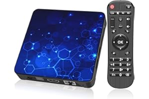 TUREWELL Android 12.0 TV Box, X12 4GB RAM 32GB ROM RK3318 Quad-Core 64bit Cortex-A53 Supporto 2.4/5.0GHz dual-band Wifi BT5.0 3D 4K 1080P H.265 10/100M Ethernet HDMI2.0 Smart TV BOX