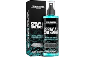 Viking Revolution - Sea Salt Spray - Spray al Sale Marino per Capelli Uomo con Alghe, Aloe Vera ed Alga Rossa -Volumizzante per Aggiungere Volume e Texture - Spray Texturizzante - 260ml