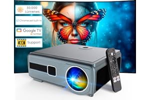 UNICVIEW Proyector 4K, Google TV Certificado para Net-Flix, PrimeVideo, You-Tube, MAX, D+, Enfoque motorizado, 30.000 lúmenes, Fullhd Nativo, El más Luminoso en tecnología LCD, Optimizado para Gaming