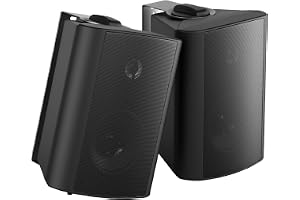 Herdio 4 tum 200 watt utomhus Bluetooth-högtalare vattentäta, väggmonterade högtalare med kraftfull bas för hem trädgård uteplats inomhus