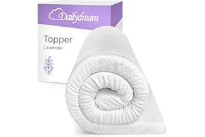 ‎DAILYDREAM Dailydream viscoelastischer Matratzentopper “Model M“ mit Memory Foam Effekt, 140x200x5cm, Edition “Lavendel”