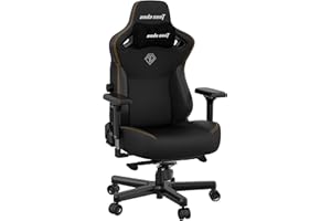 Anda Seat Kaiser 3 Gaming Chair for Adults - Large Reclining Video Game Chairs, PVC leather Ergonomic Gaming Chair, Heavy Duty Neck & Back Lumbar Support - Luxury Black Computer Chairs for Home & Work
