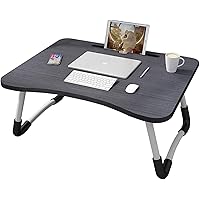 MemeHo® Smart Multi-Purpose Laptop Table with Dock Stand/Study Table/Bed Table/Foldable and Portable/Ergonomic & Rounded…