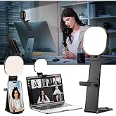 Computer Webcam Light for Zoom Meetings, Video Conference Light, LED Streaming Light for video Calls, Clip on Laptop Light wi