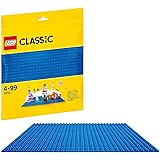 LEGO 10714 Classic Blaue Bauplatte, 25 cm x 25 cm, Lernspielzeug, kreatives Spielen