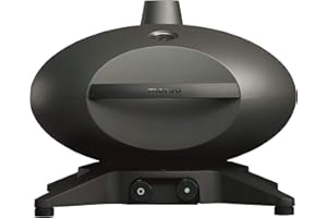 Morsø Forno Gas Medio Table Gas Grill with Aluminium Housing and Cast Iron Grate, Scandinavian Lifestyle for Terrace and Garden, Anthracite Grey