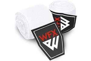 WFX Fasce Boxe 3,5m & 4,5m, Arti Marziali Bende Boxe, Supporto Polso Fascia Box'e per Pugni, Protezione delle Dita, Allenamento Elastica Pesante per Box'e, MMA, Muay Thai
