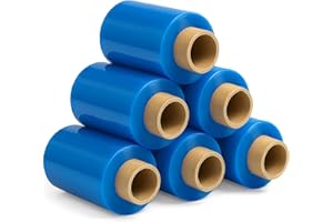 ‎FREIZIEL Freiziel® 6x Mini Rollen 10 cm Stretchfolie 23 my (blau)