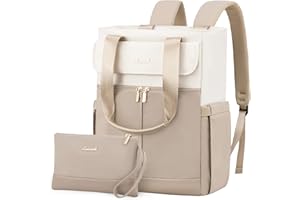 LOVEVOOK Sac a Dos Femme, Petit Mini Sacs à Main Portés Dos Femme, Leger Chic Sacs à Dos pour Ordinateur Portable pouces Cartable Fille Feminin Backpack pour Voyage Loisir Collège