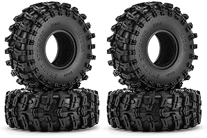 INJORA 1.0 Pneumatici - S5 Swamp Stomper Pneumatici Cingolati per TRX4M AX24 SCX24 FCX24 1/18 1/24 RC Crawler Auto, 63 * 24mm, T1018