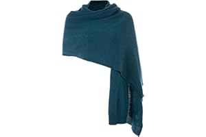 Embouro 100% Cashmere Pashmina Scialle per le donne, sciarpa a maglia in puro Cashmere Sciarpa per l'inverno