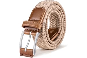BULLIANT Ceinture Homme, Tressée de Golf Ceinture Tissus Femme et Homme Ceinture Élastique 35mm