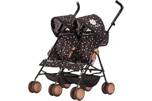 Daisy Chain Zipp Twin Max Dolls Pushchair – Adjustable handles from 76-82cm. For ages 4,5,6,7,8 or 9 years. (Limited Edition Twilight)
