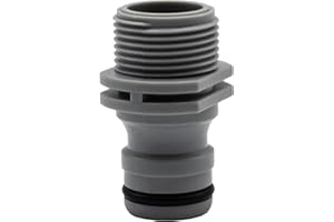 Riegolux 00602 Adaptador Grifo Macho Gran Caudal 3/4"