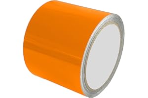 INDIGOS UG - Strisce Decorative 10m x 80mm - Arancio Pastello Lucido - Modellismo di Auto, Moto, Barche, Strisce Laterali, Strisce adesive, Tuning, Car Wrapping, Strisce di Rivestimento per Auto