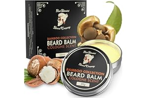 Red-Blooded Balsamo Barba con aroma a colonia para hombres - Nutre, moldea e hidrata el vello facial en todas las longitudes - Natural y vegano