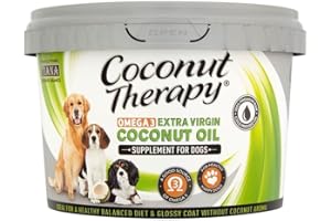 TIANA Coconut Therapy, Coconut Oil for dogs, Omega-3 Supplements for dogs, 500ml