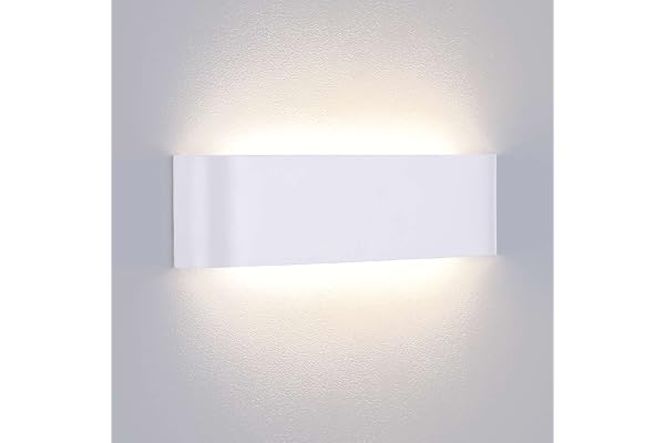 Lightess Applique Murale Interieur LED 16W Blanc Neutre 4000K Lampe Murale Aluminium Luminaire Mural Moderne pour Chambre Salon Couloir Escalier Hôtel Hall d'Entrée Enfant