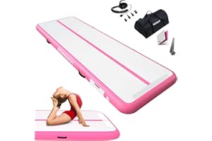 RISINGUKST Air Track Ginnastica Artistica 10/15/20cm Spessore, 2/3/4/5/6m materassino palestra con Pompa Elettrica per Casa