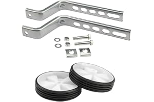 Jamiah Bicycle Training Wheels for Kids Bike Stabilizers Support Wheels for 12-20" Inch Bicycle (White)