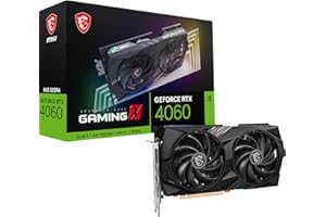 MSI GeForce RTX 4060 GAMING X 8G Graphics Card - RTX 4060 GPU, 8GB GDDR6 (17Gbps/128-bit), PCIe 4.0 - TWIN FROZR 9 (2 x TORX Fan 5.0), RGB - HDMI 2.1, DisplayPort 1.4a