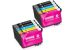 BAISINE 10-pack 604XL bläckpatron multipack kompatibel med Epson 604 XL bläckpatroner för Epson XP-2200 XP-2205 XP-3200 XP-32