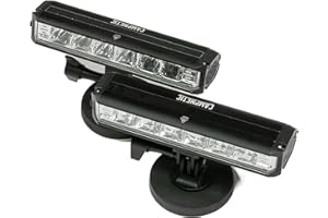 Campnetic Magnetic LED Additional Headlights Set of 2 – Install without Drilling Including Battery – Camper Accessories – Off-Road Accessories – Magnetic Work Light – Includes Storage Bag