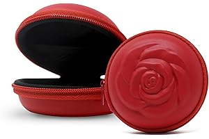 Sileu Case - Estuche para copas menstruales - Ideal para llevar tu tampón o copa menstrual de forma elegante y discreta en tu bolso o para viajes - Pequeño, 8 cm - Rojo