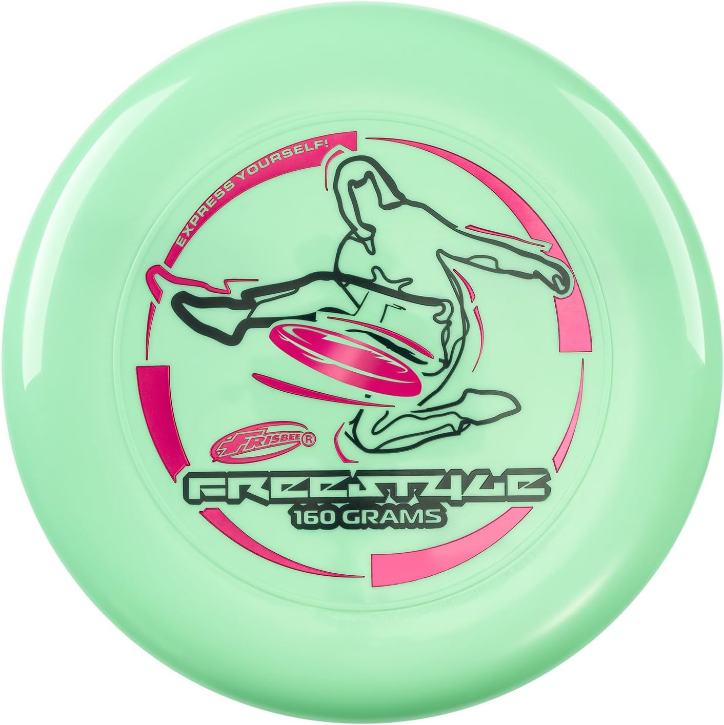 Wham-O Frisbee Freestyle Disc 160g, 26.67cm, Durable y Flexible PE para Playa al Aire Libre, Diversión en Familia