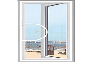 XIEMINLE Custom Size Window Screen Mesh, Window Screen Bug Mosquito Mesh Easy Installation Fly Insect, Balcony Cat Safety Net with Zipper, Window Protection for Cat,W*H:150 * 100cm,Position 5