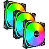 MONTECH RX120 PRO ARGB PWM 120mm Fan 3'l&uuml; Paket, &Uuml;st D&uuml;zey, Ters Bı&ccedil;ak, 360&deg; ARGB Aydınlatma, T&uuml;fek Yataklı, Sessiz D&uuml;ş&uuml;k G&uuml;r