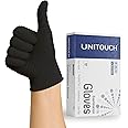 Unitouch Nitrile Powdered Free Examination Gloves Pack of 100 Pcs (Black) (Extra Small)