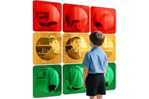 Geiserailie Sensorischer Wandspiegel, Acryl, Blasen-Spiegel für Wanddekoration, sensorisches Spielzeug für Kinder, Klassenzimmer oder Zuhause, sensorische Raumdekoration, visuell, taktile Stimulation