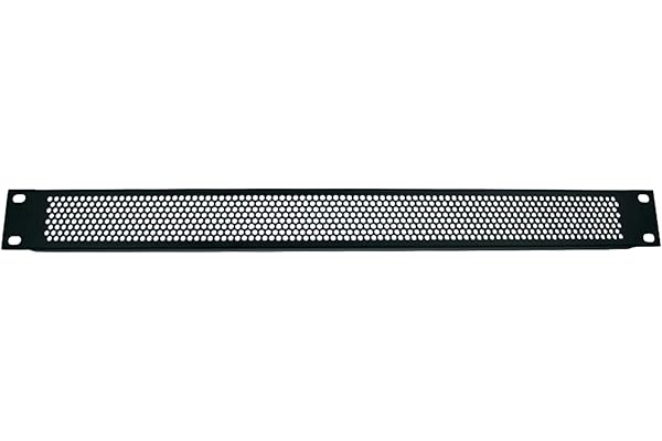 Adam Hall 19" Parts 87221 VR - Panneau aération 1 U pour rack 19", trous ronds, profil en U