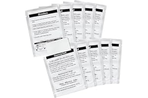Xinafan 10 fogli di pulizia 60622 compatibili con Dymo LabelWriter 550 450 5XL 4XL Fogli di pulizia per stampante di etichette, 3,375 x 2,125 pollici lettore di schede POS Direct Thermal Swiper