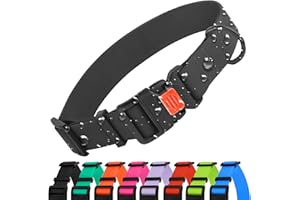 CollarDirect Waterproof Adjustable Dog Collar - Silicone & Plastic, Odour Resistant, Easy to Clean, Safety Clasp - for Small, Medium & Large Dogs (Black, XL (45-66 cm))