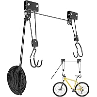 BUYMONKEE Fahrradlift 57 KG Traglast, Fahrradhalterung, Kajak Lift, Universeller Deckenlift, Garagenlift für Dachboxen…