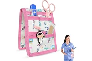 JJ LMS pochette infirmiere - poche infirmière organisateur - porte-clés infirmière inclus - aimant de fermeture
