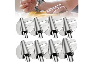 MrCrafts Piedino universale per orlo arrotolato, 4 pezzi (7/8/9/10 mm), piedino per orlo arrotolato, per macchina da cucire, accessori e strumenti per cucire